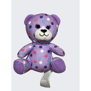 Build a Bear McDonalds Happy Meal Purple Polka Dot Bear #4 2015